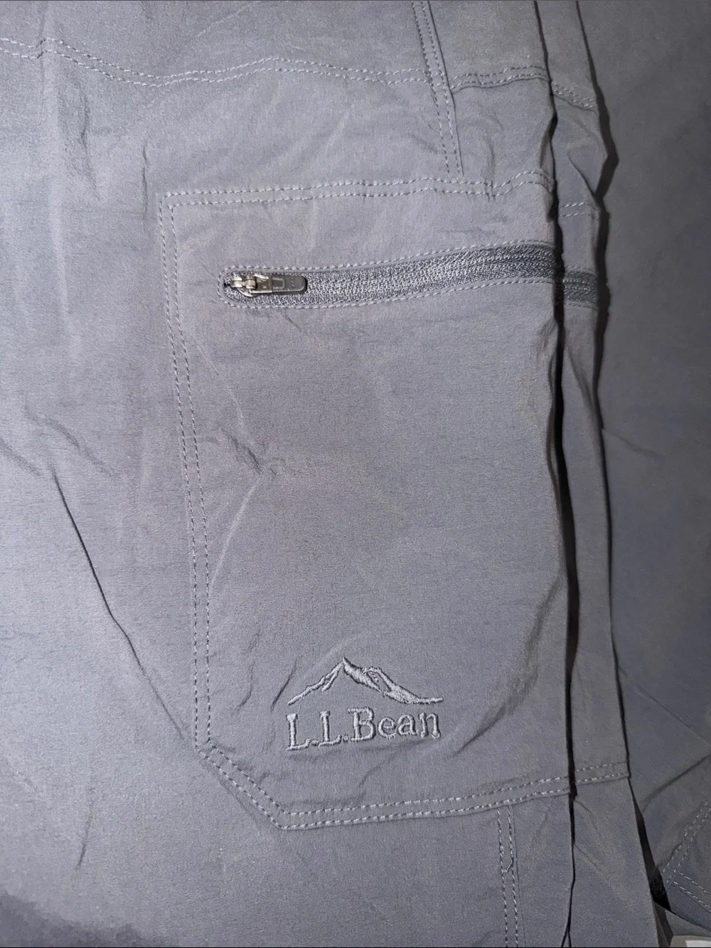 L.L. Bean Men's Fleece Lined Cargo Pants in Charcoal 40x 32